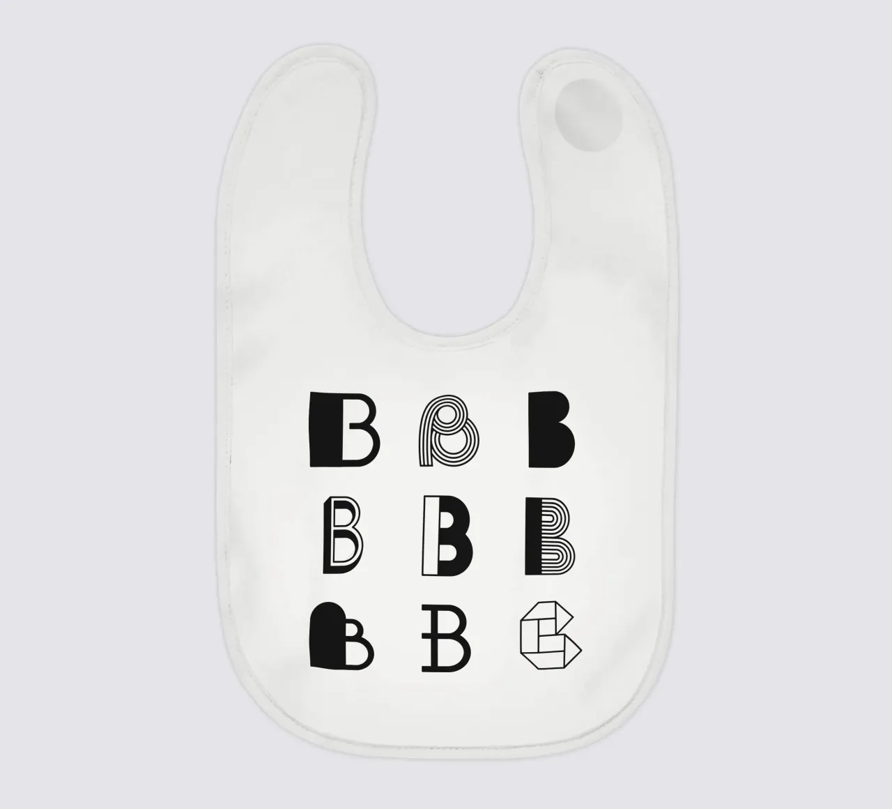 Letter B bavaglino da Lidia Blomgren