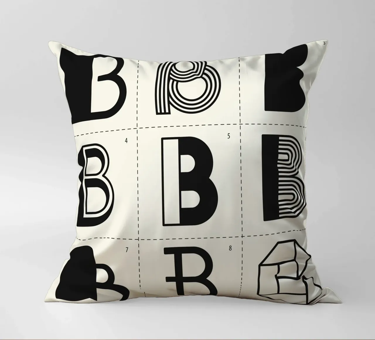 Letter B cuscino da Lidia Blomgren