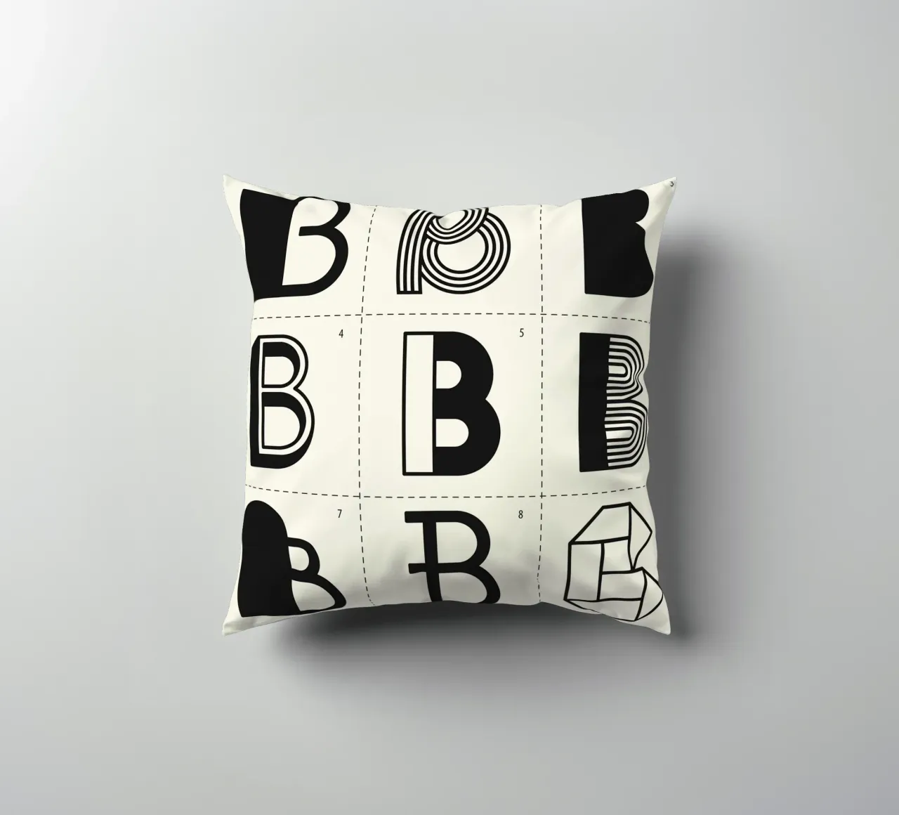 Letter B cuscino da Lidia Blomgren