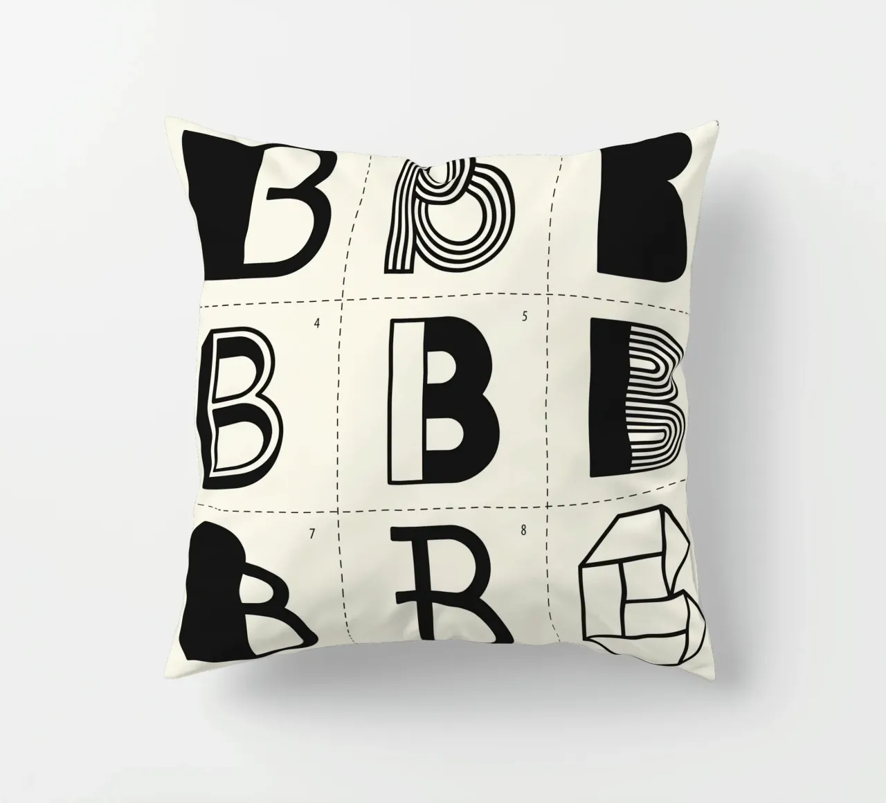 Letter B cuscino da Lidia Blomgren