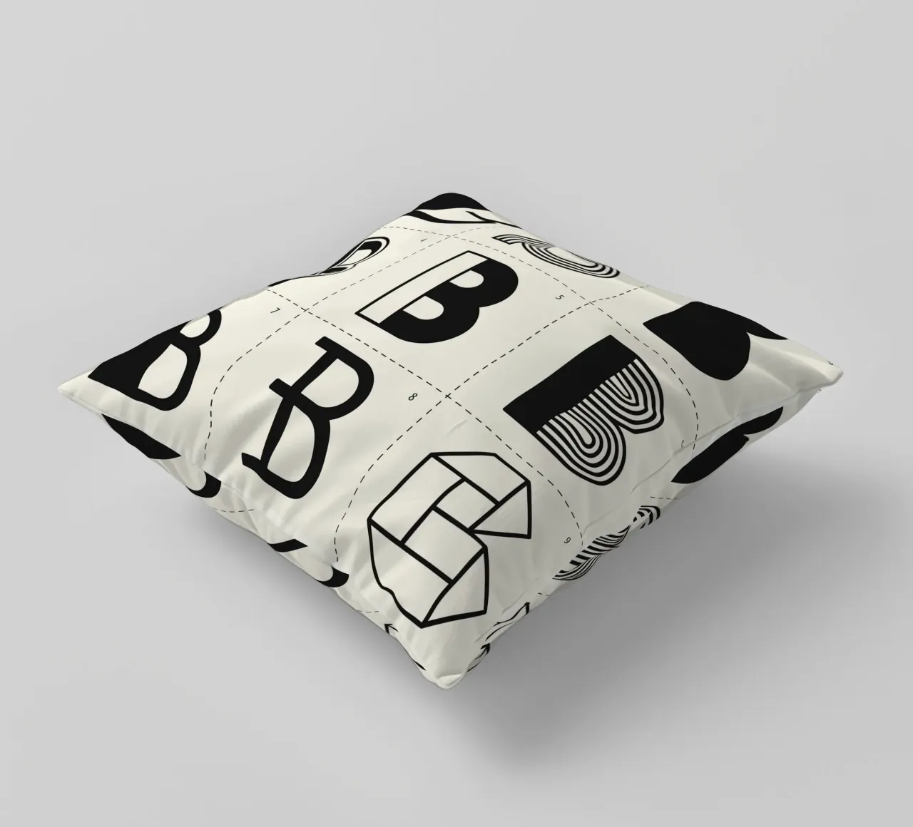 Letter B cuscino da Lidia Blomgren