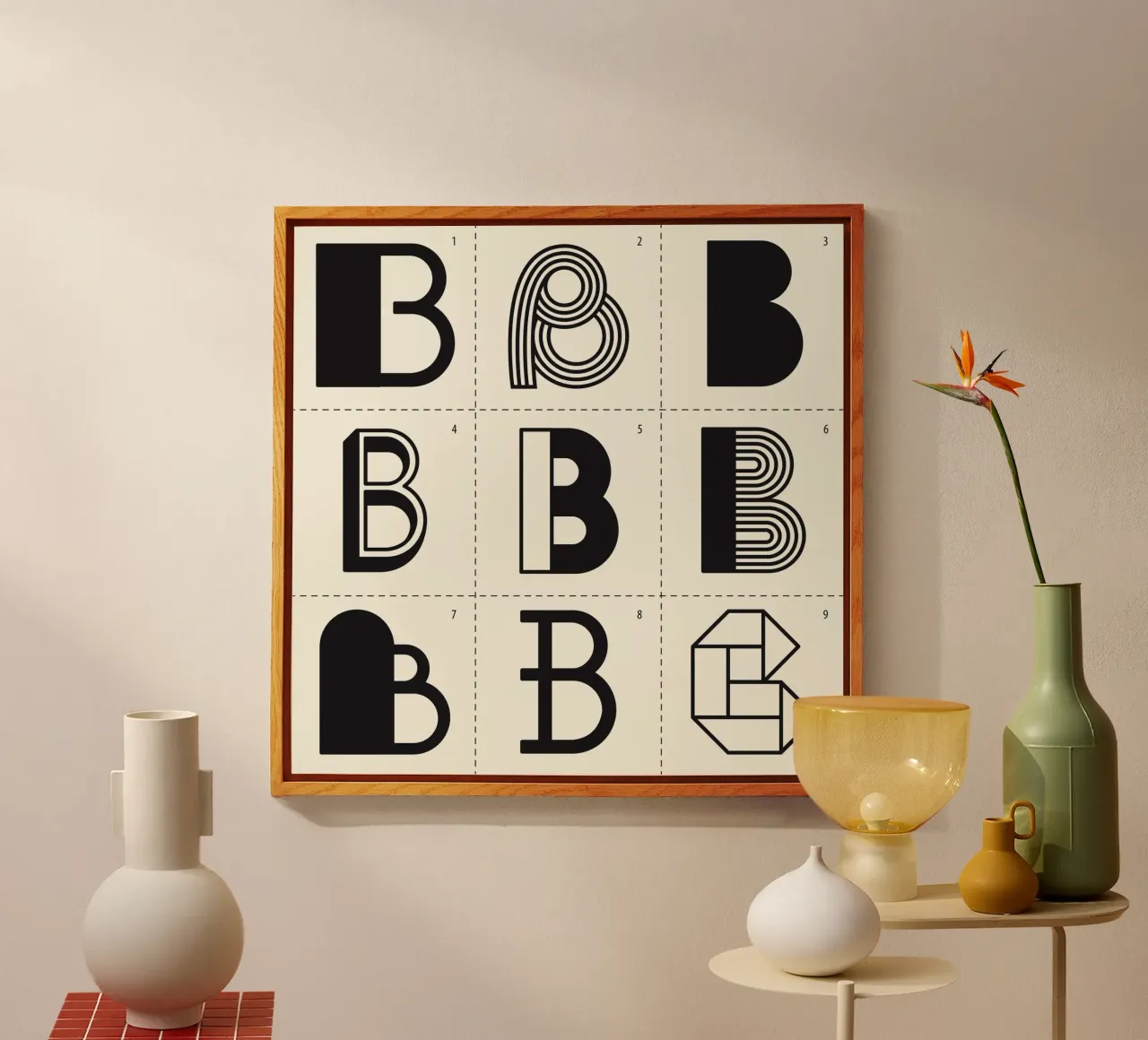 Letter B plexiglass da Lidia Blomgren