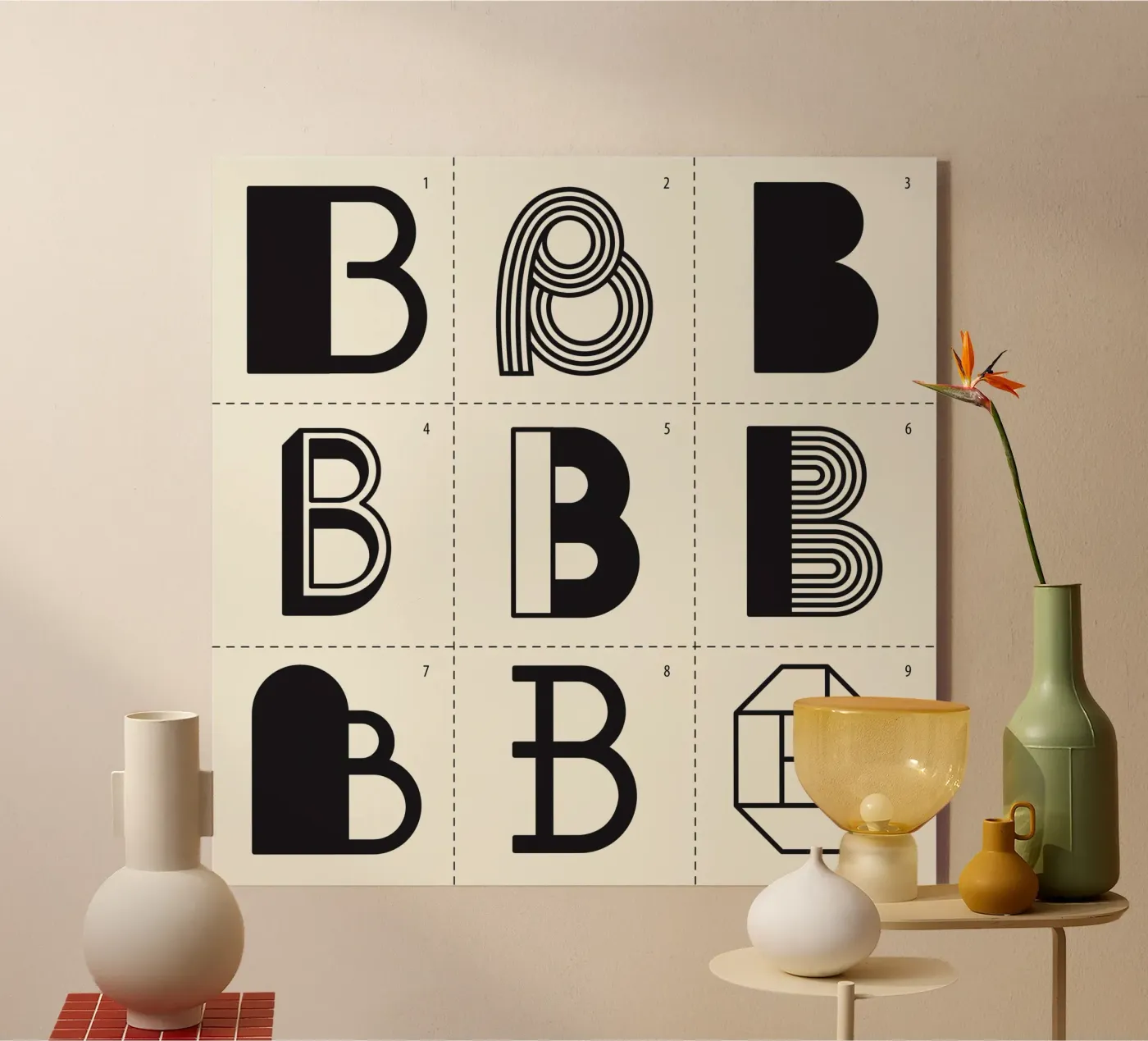 Letter B plexiglas de Lidia Blomgren