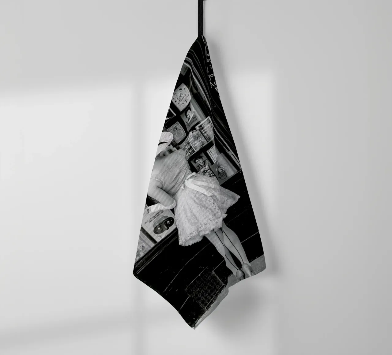 Window Shopping tea towel by Magdalena Martin Photography