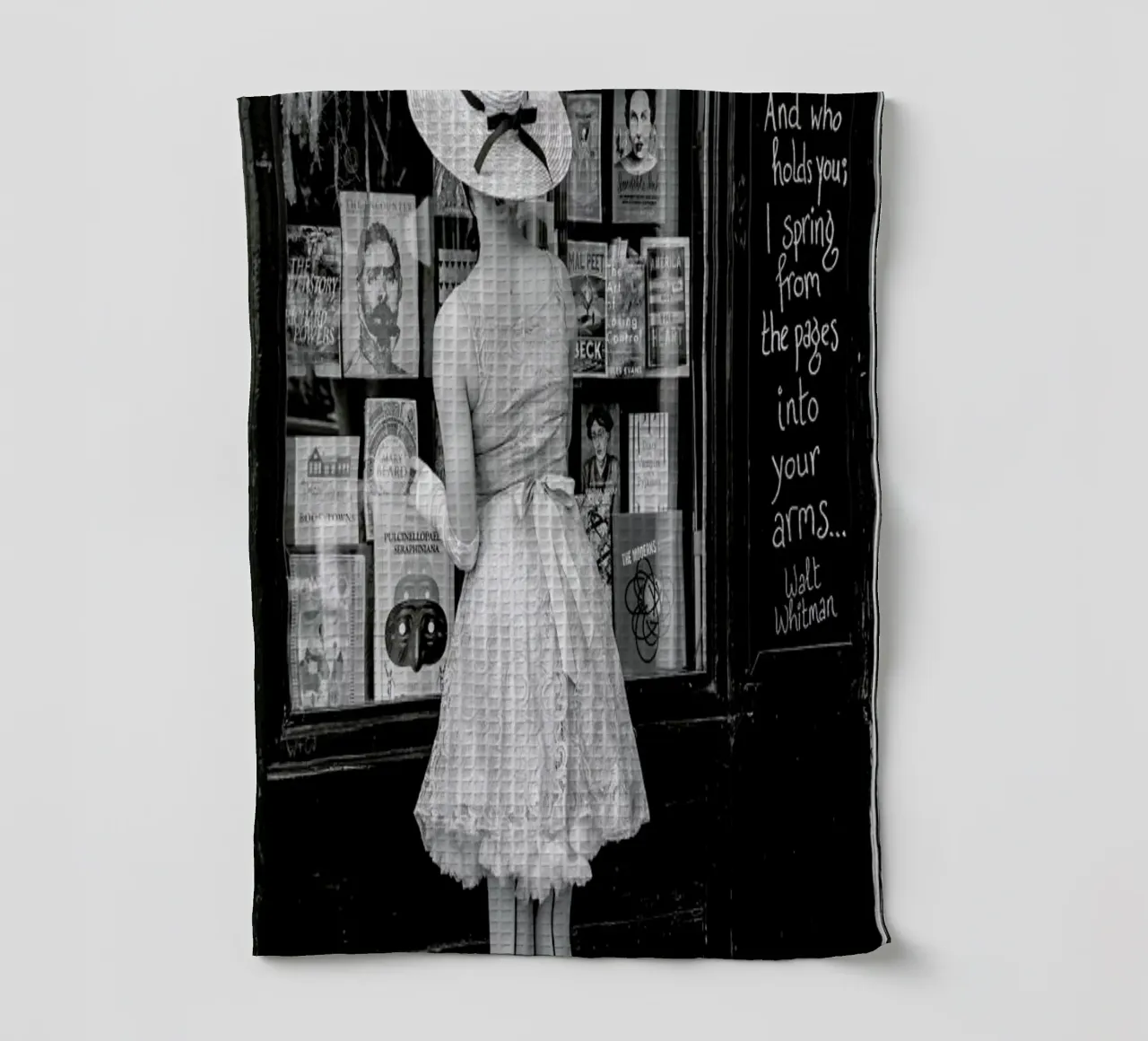 Window Shopping tea towel by Magdalena Martin Photography