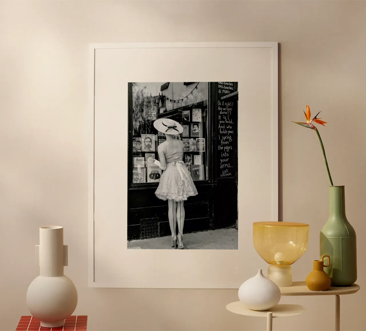Window Shopping poster con telaio in plastica da Magdalena Martin Photography