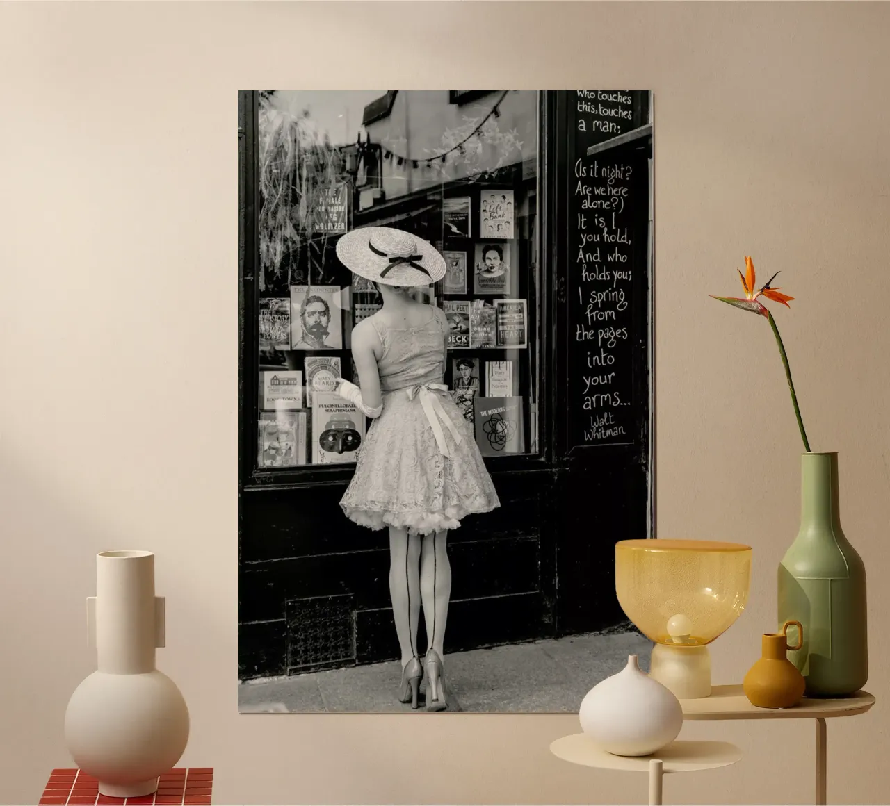 Window Shopping poster con telaio in plastica da Magdalena Martin Photography