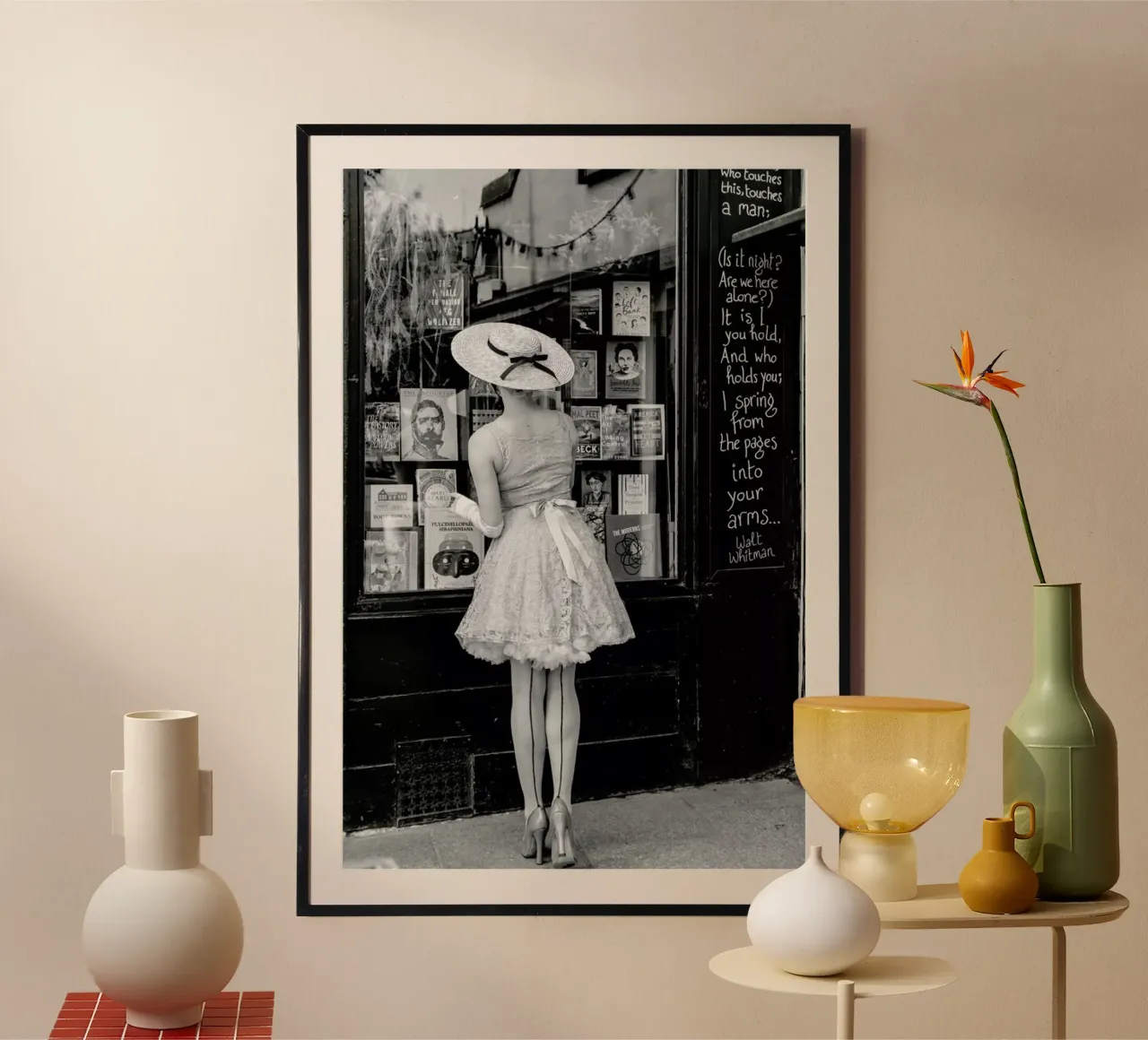 Window Shopping poster con telaio in plastica da Magdalena Martin Photography