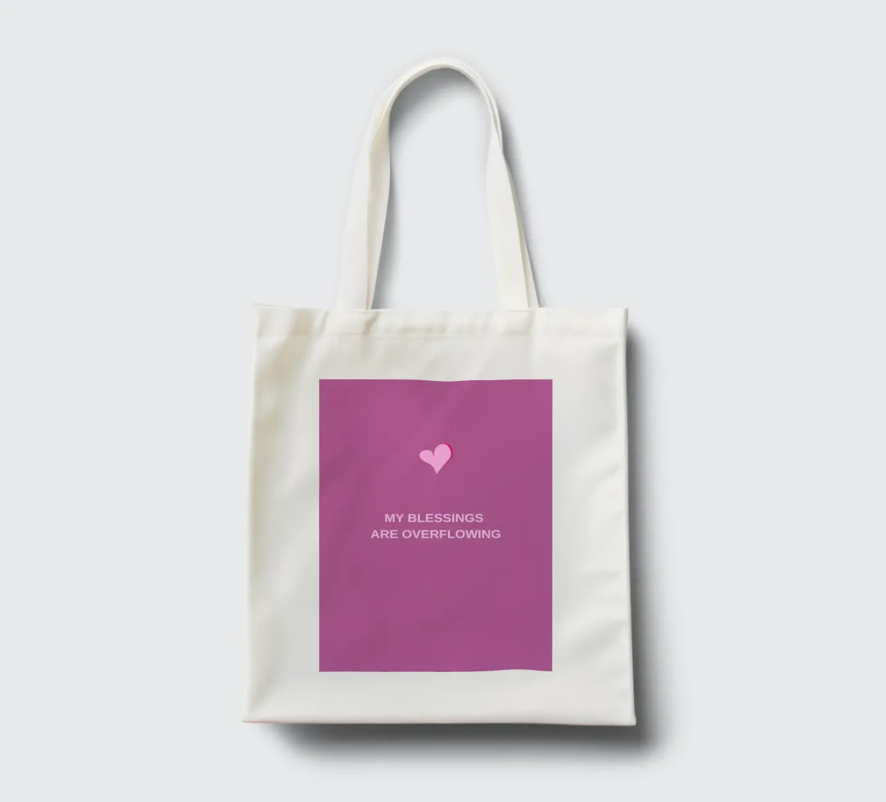 Overflow of Blessings borsa in juta da Mauve