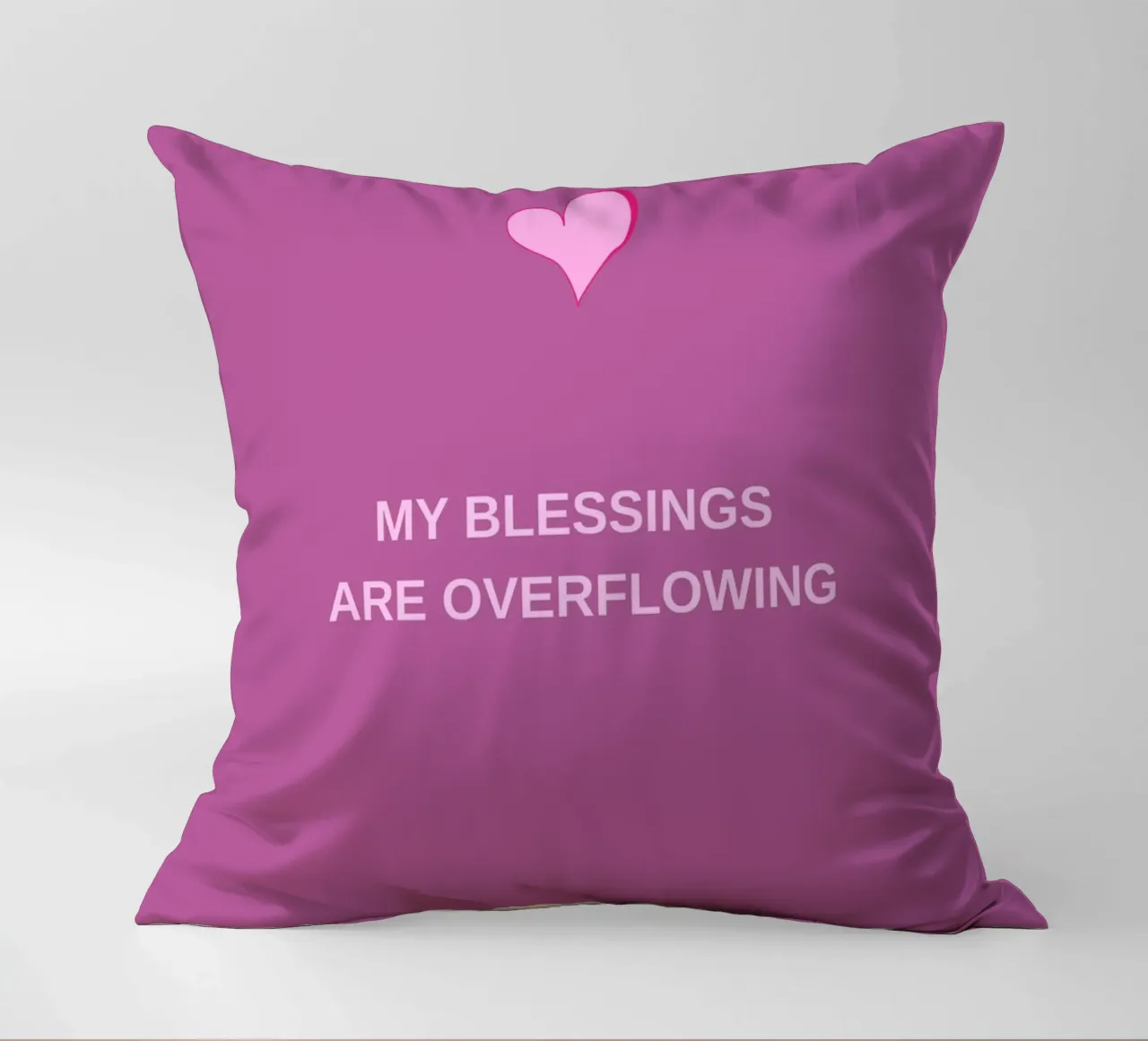 Overflow of Blessings Kissen von Mauve