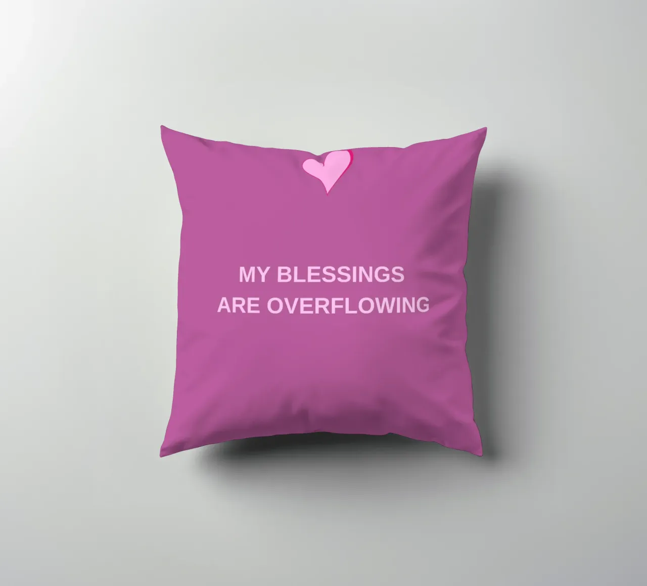 Overflow of Blessings coussin de Mauve