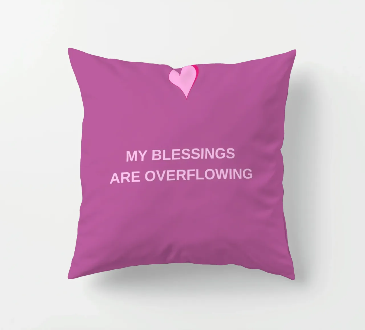Overflow of Blessings Kissen von Mauve