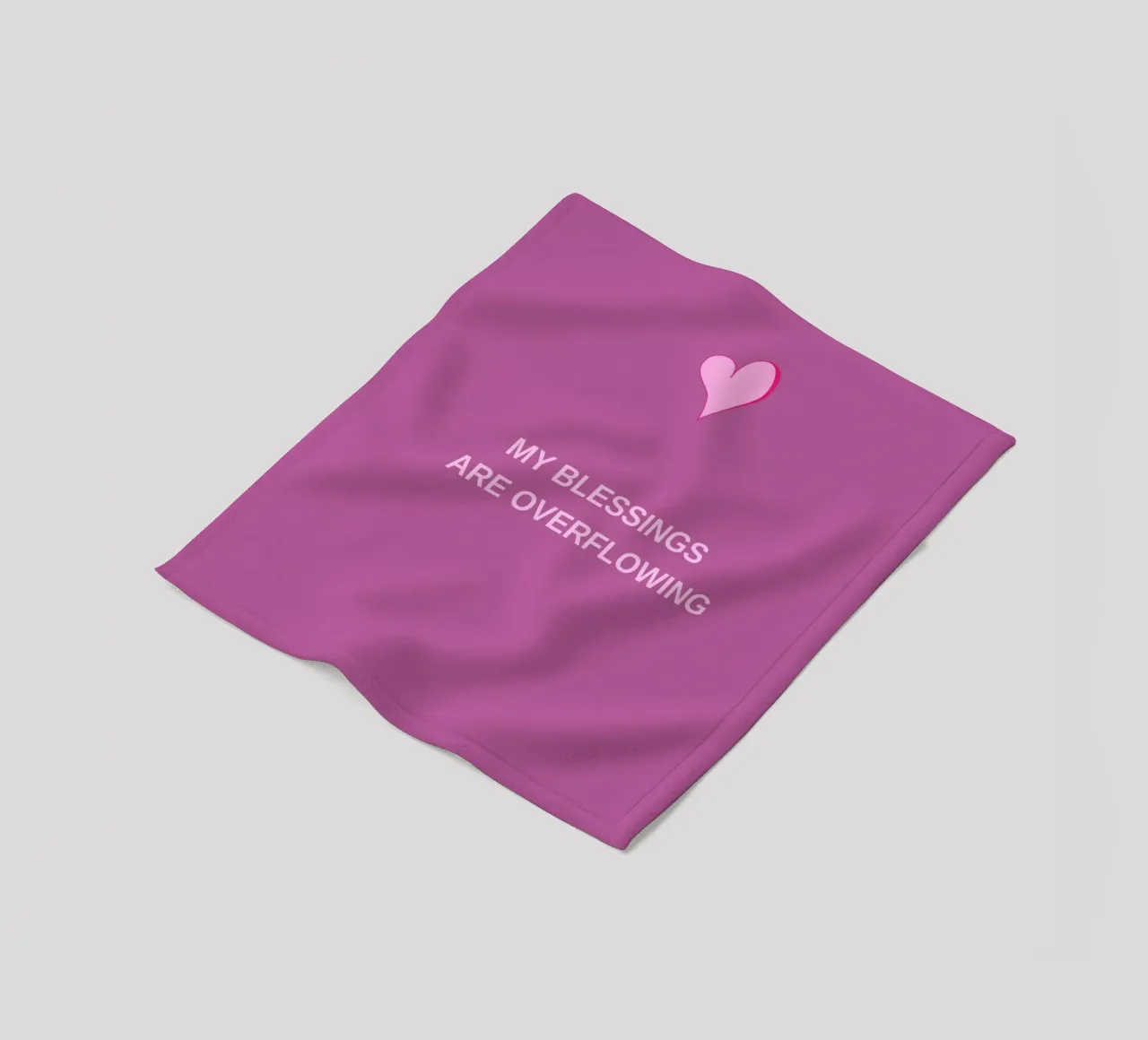 Overflow of Blessings coperta in pile da Mauve