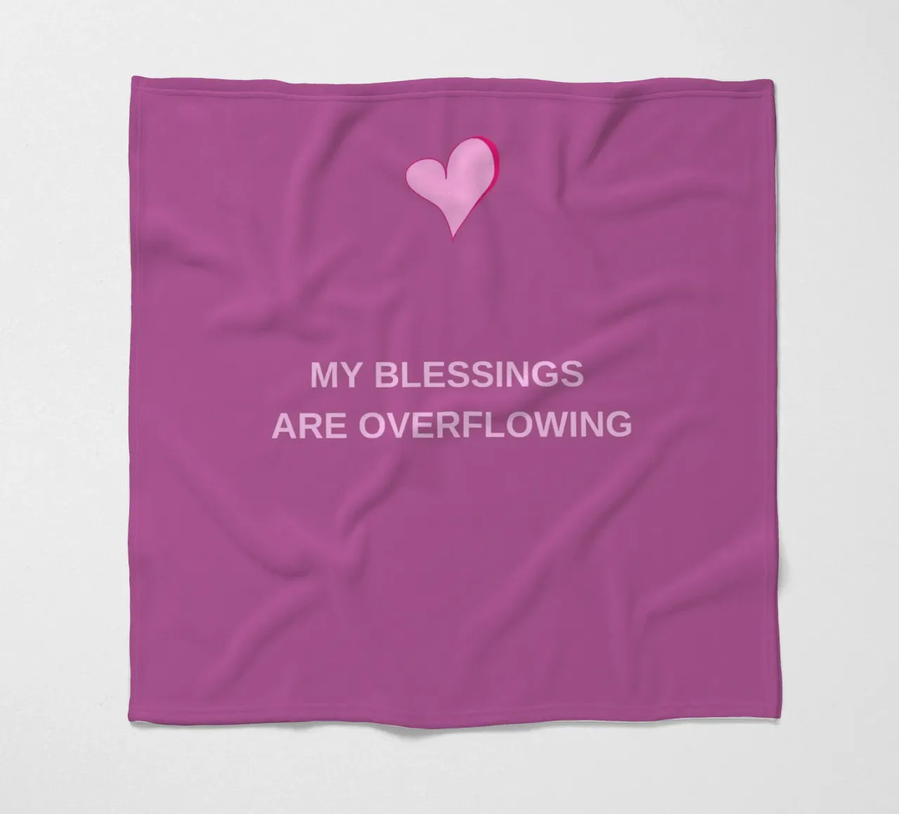 Overflow of Blessings fleecedeken van Mauve