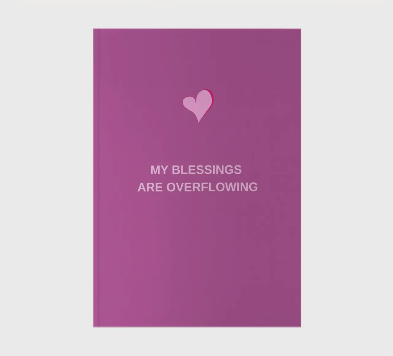 Overflow of Blessings notebook by Mauve