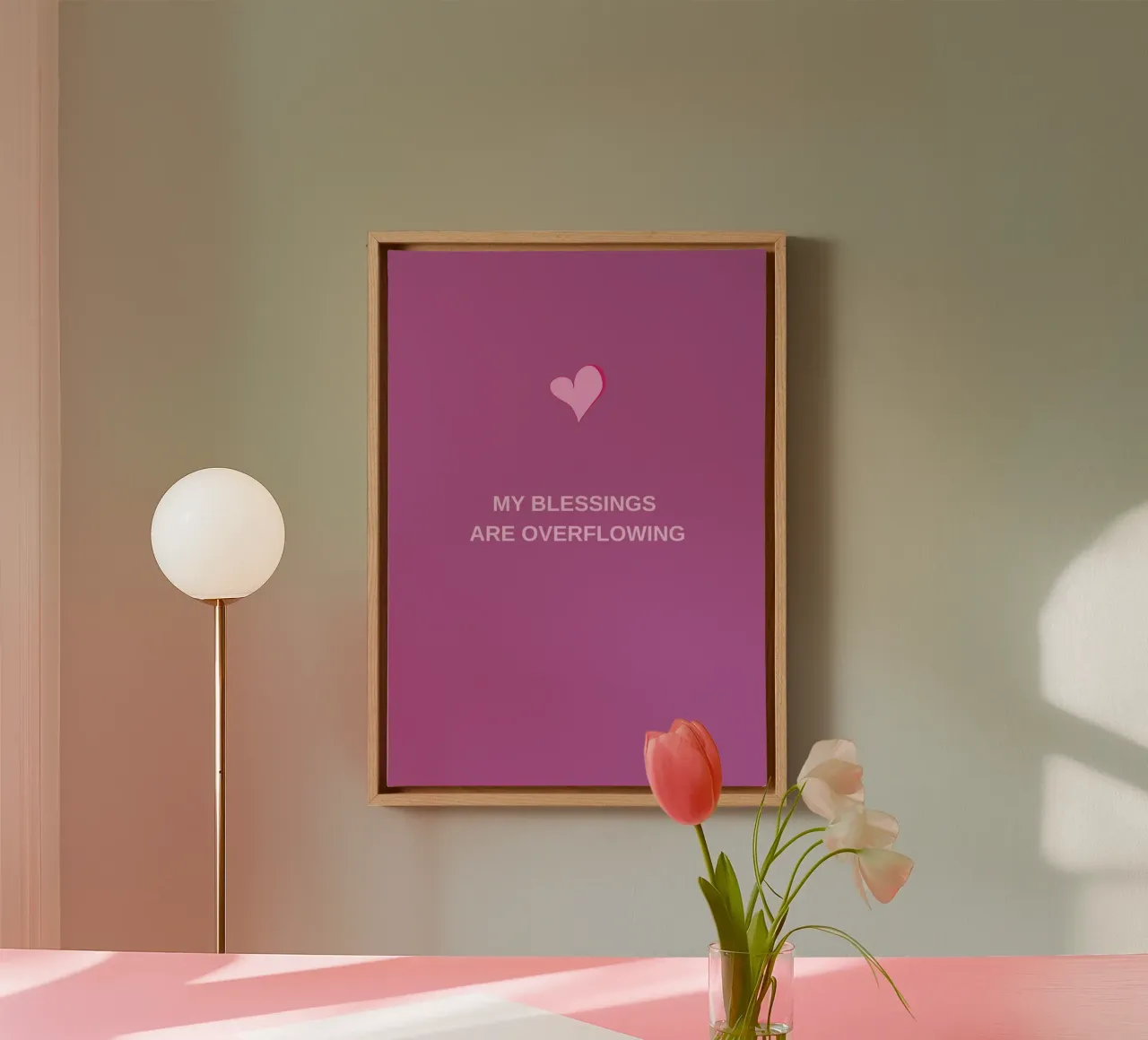 Overflow of Blessings canvas by Mauve