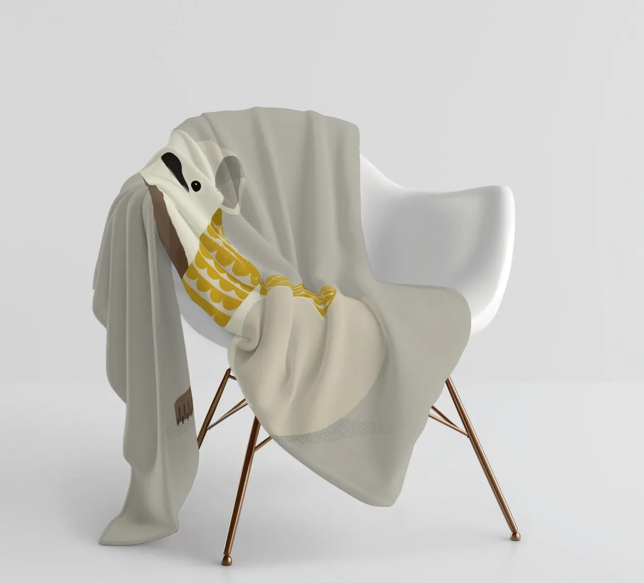 Koala stravagante coperta in pile da The Printed Sparrow