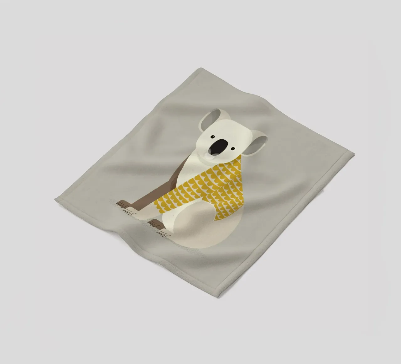 Koala stravagante coperta in pile da The Printed Sparrow