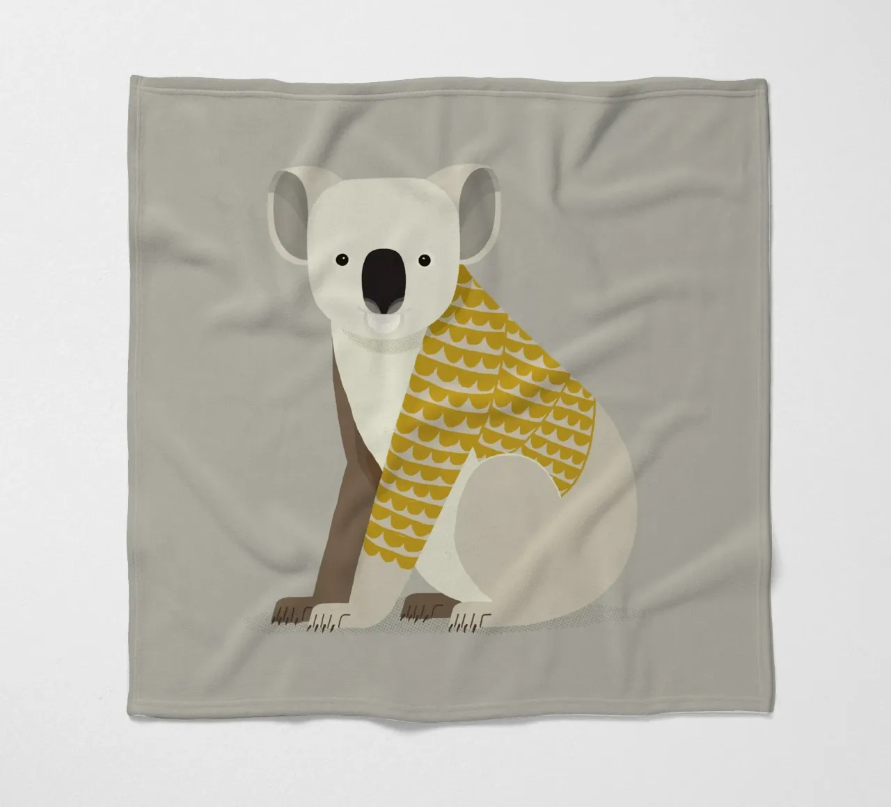 Koala stravagante coperta in pile da The Printed Sparrow