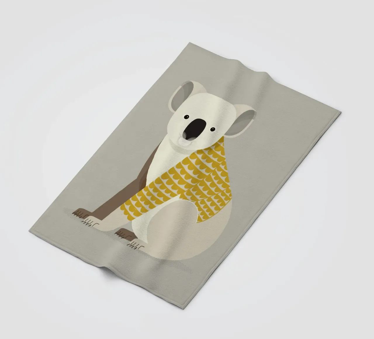 Koala stravagante coperta in pile da The Printed Sparrow