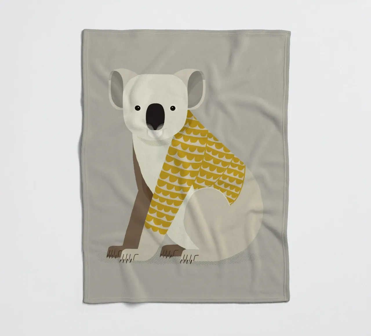 Koala stravagante coperta in pile da The Printed Sparrow