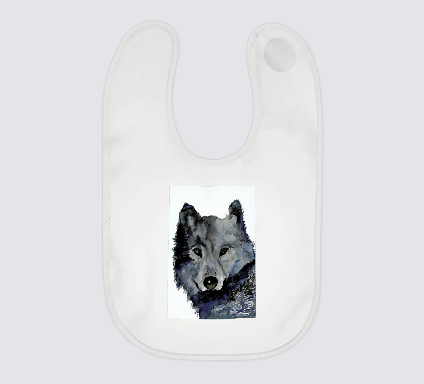 Nightwolf Babylätzchen von Larissa van der Laan