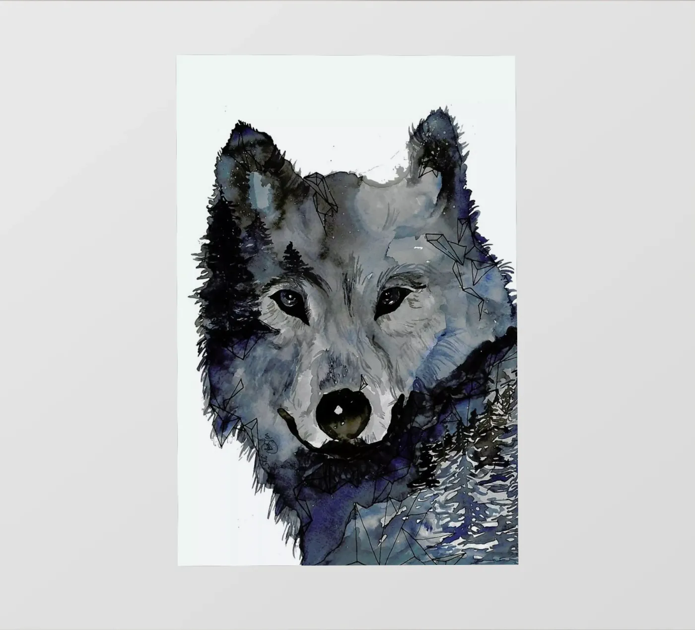 Nightwolf pellicola backlit da Larissa van der Laan