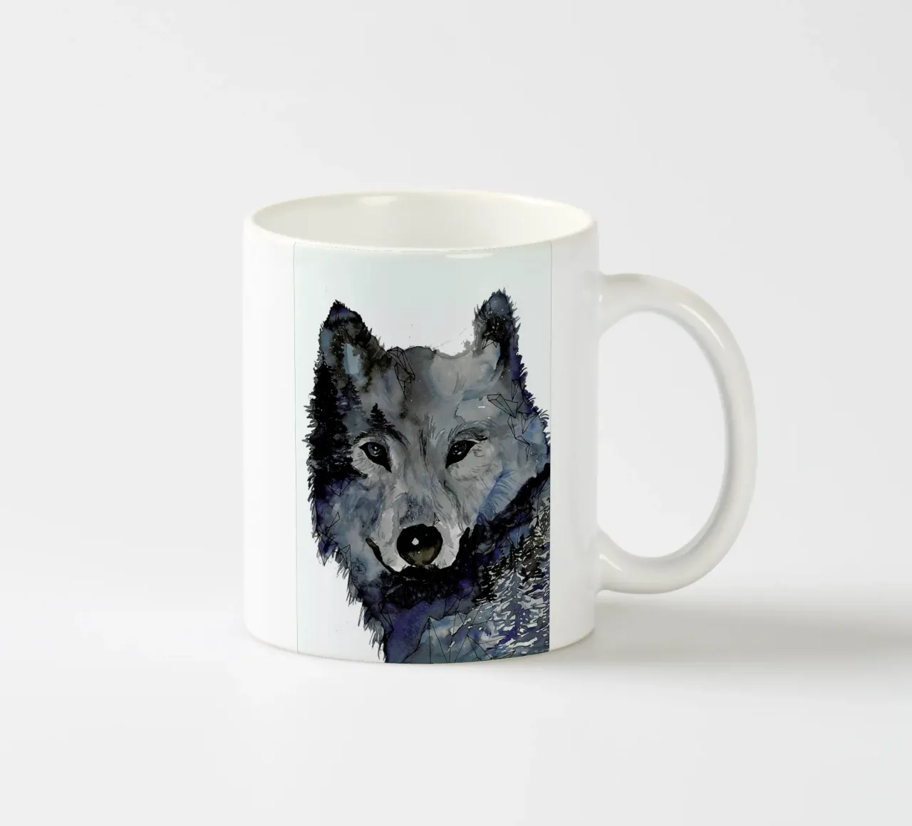 Nightwolf ceramic mug by Larissa van der Laan