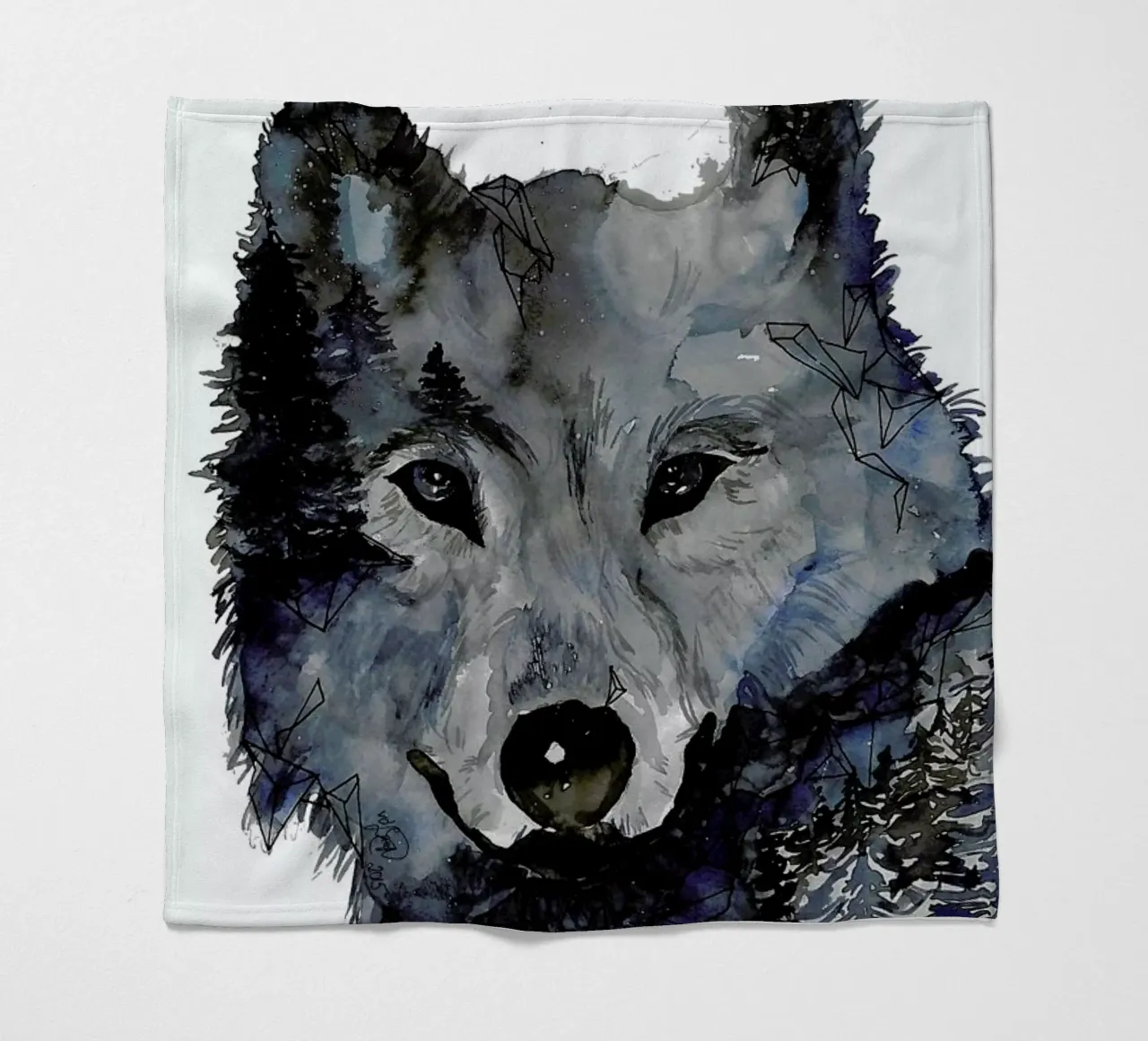 Nightwolf fleecedeken van Larissa van der Laan