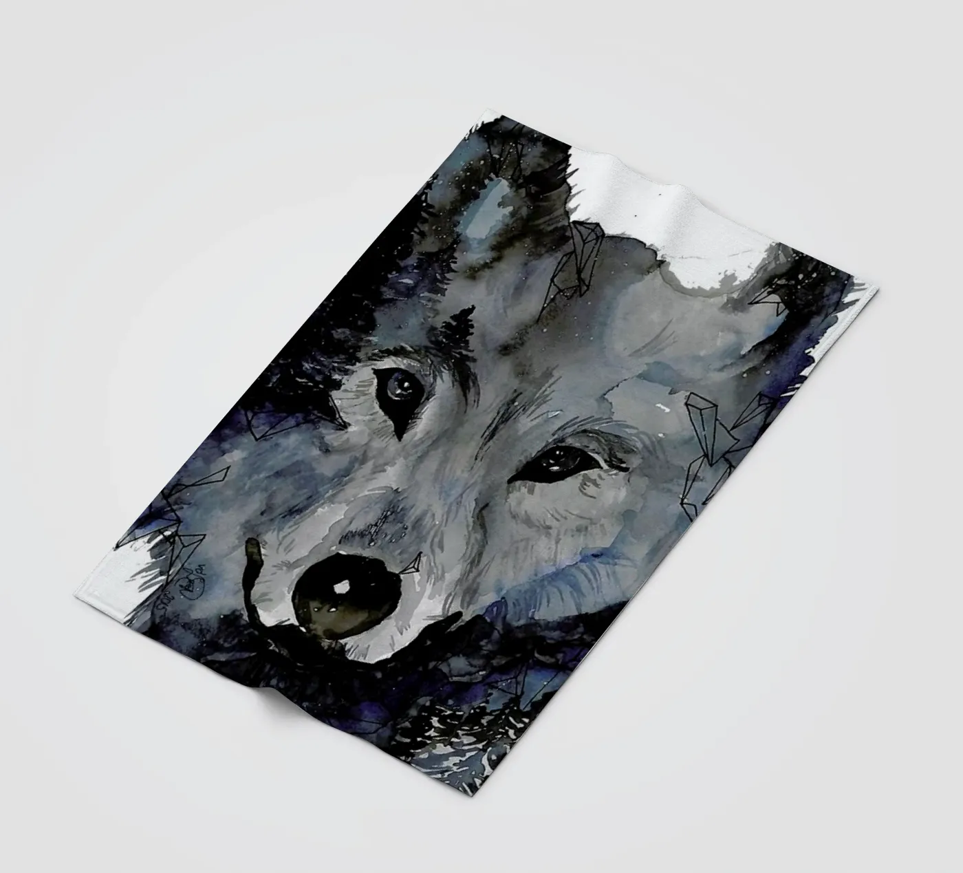 Nightwolf plaid polaire de Larissa van der Laan