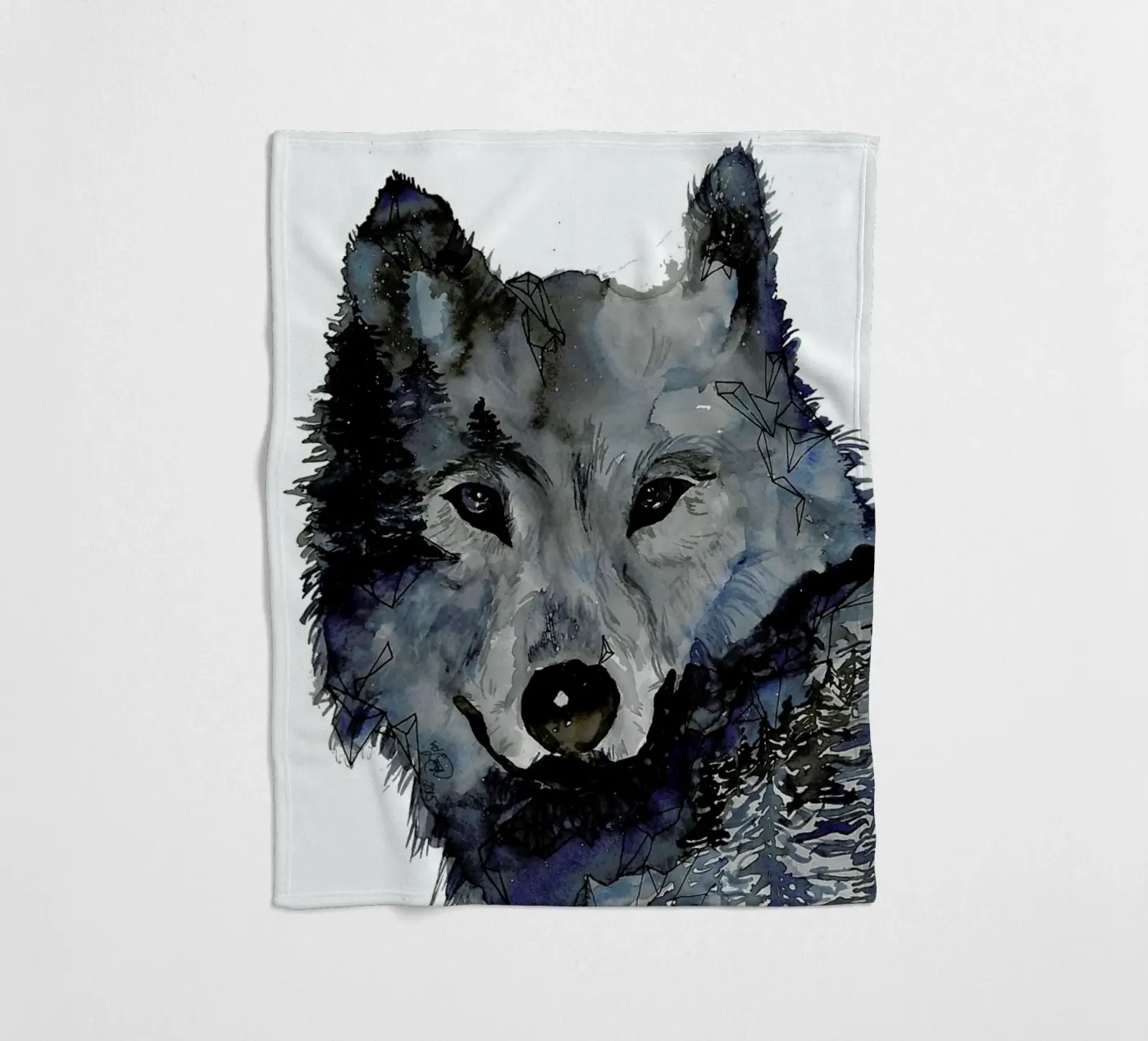 Nightwolf plaid polaire de Larissa van der Laan