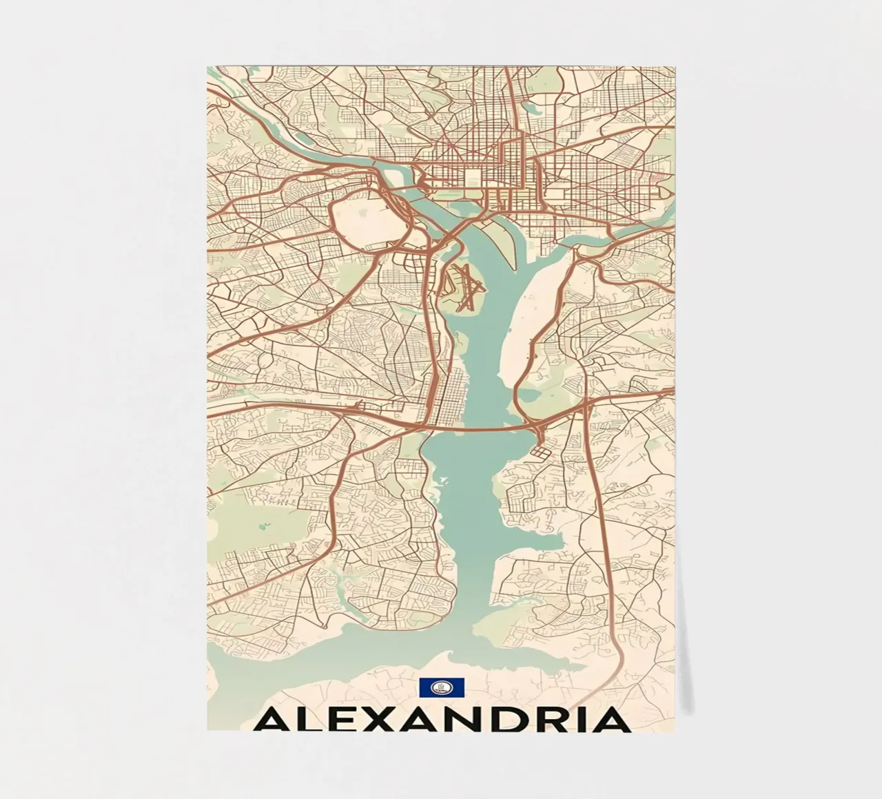 Alexandria VA sticker sheet by Jacob W MICKELSON