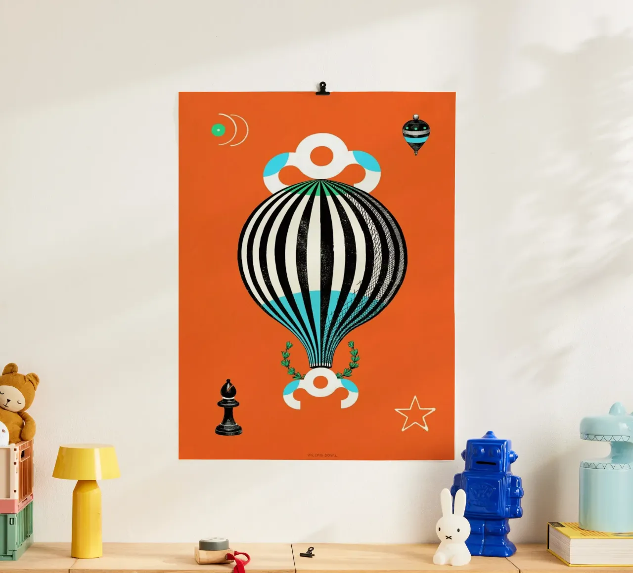 The Traveller Tarot Card poster con telaio in plastica da Kolorama