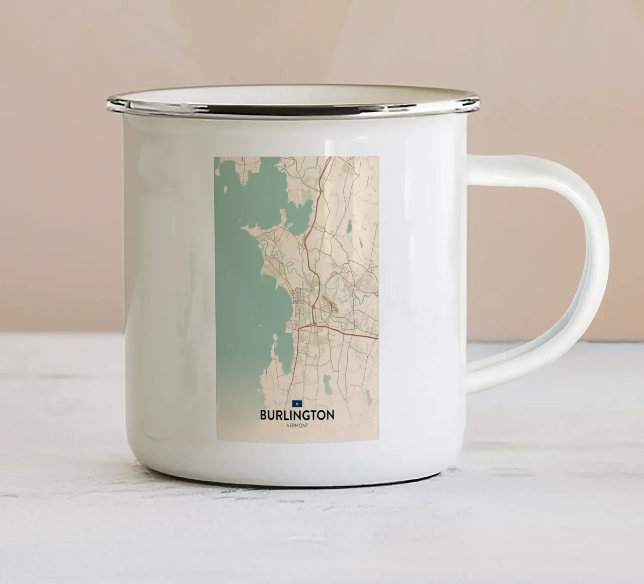Burlington VT tazza in smalto da Jacob W MICKELSON
