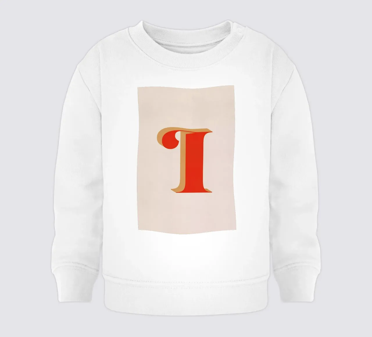 Red I baby sweatshirt van daylight design studio