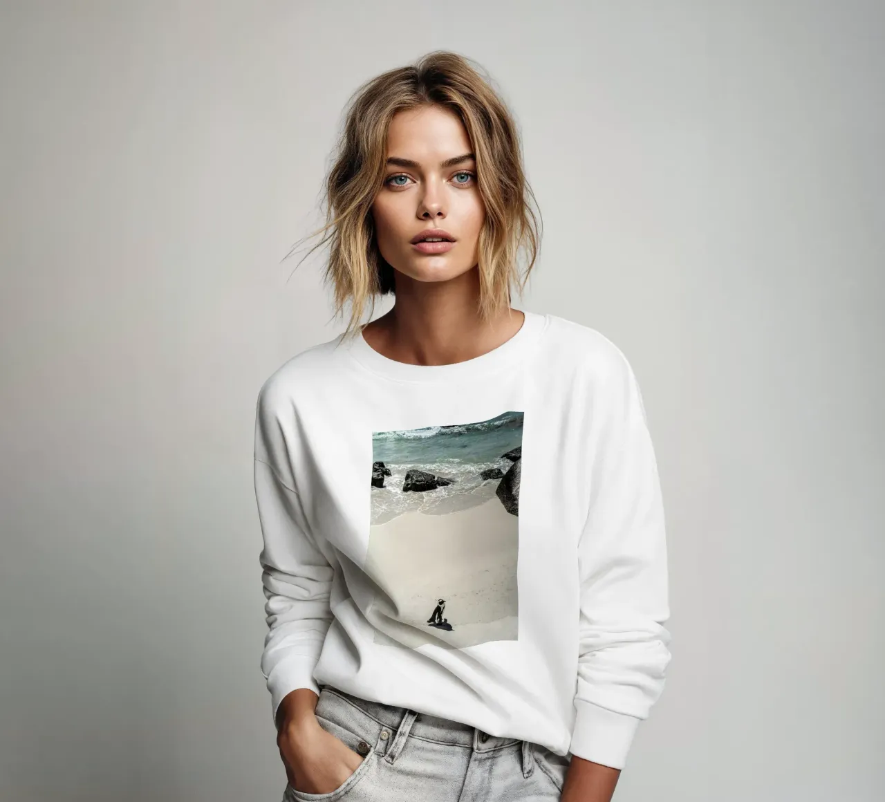 Solo Penguin felpa da Shot By Clint