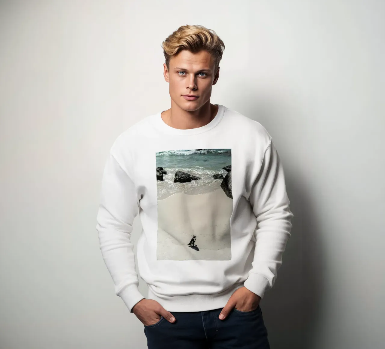 Solo Penguin felpa da Shot By Clint