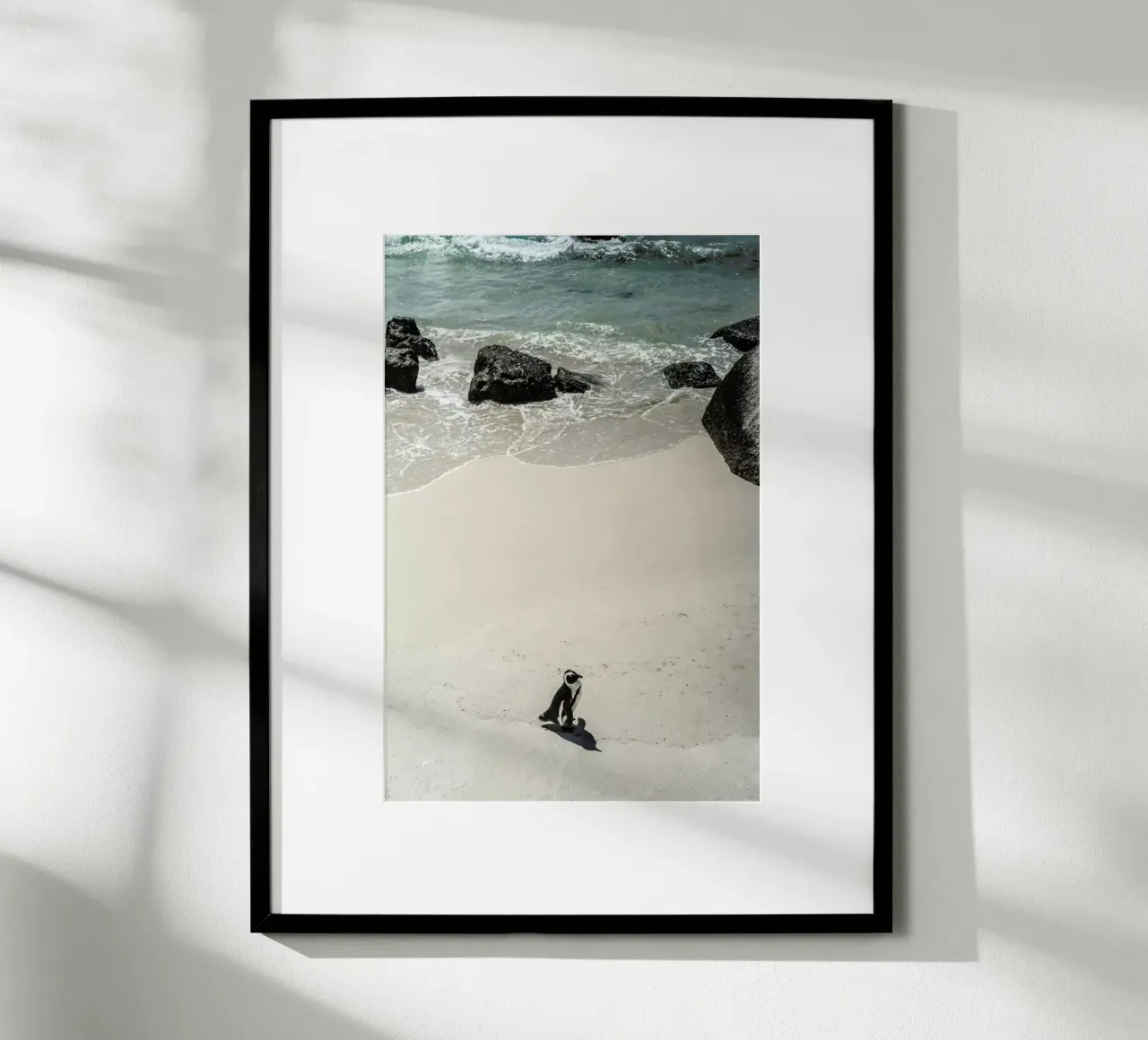 Solo Penguin poster con telaio in plastica da Shot By Clint