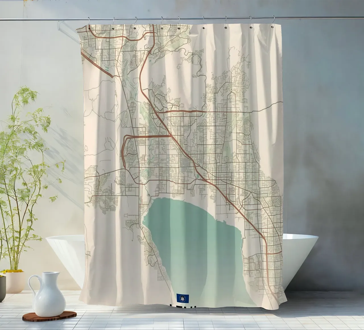 Lehi UT shower curtain by Jacob W MICKELSON