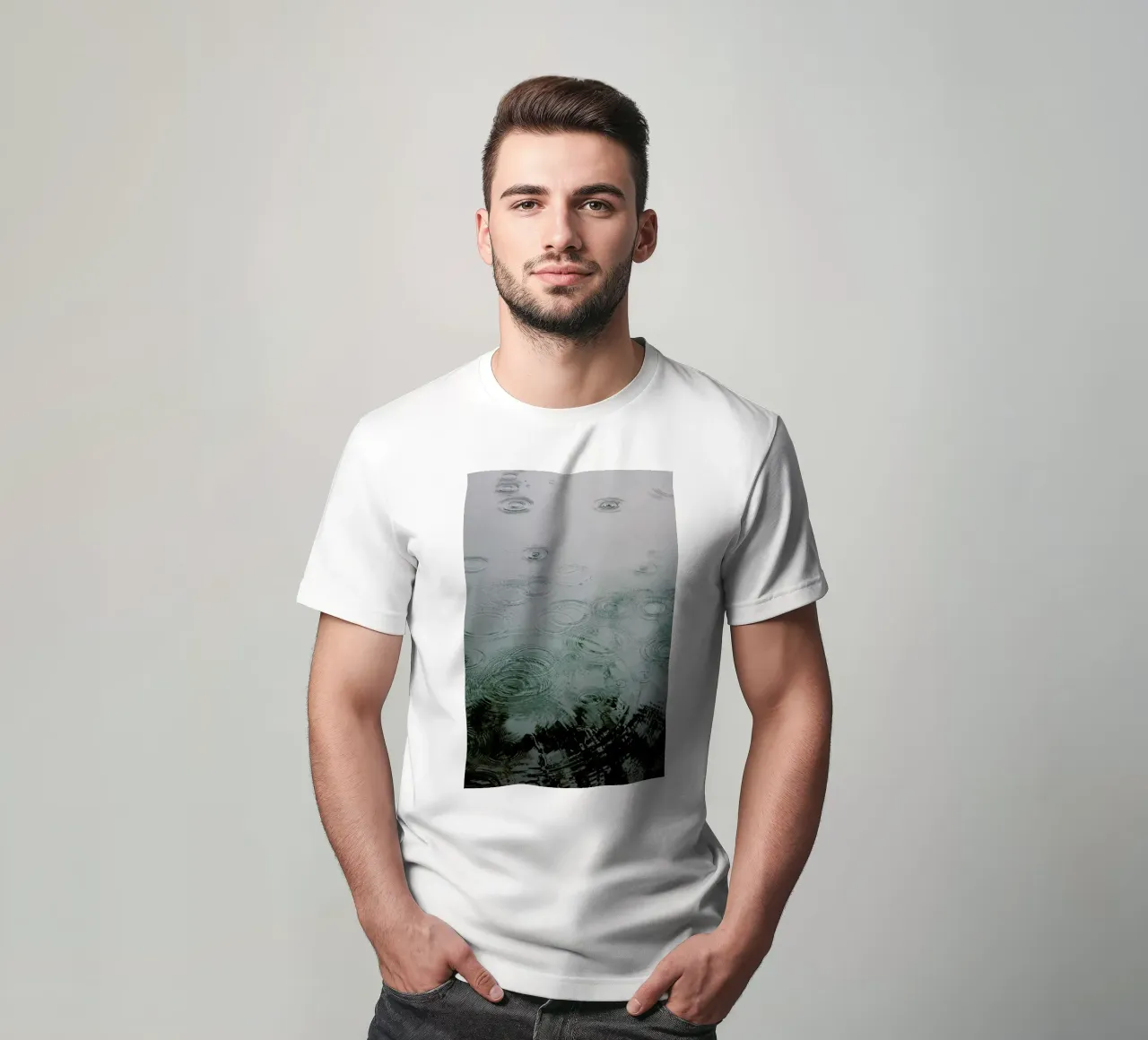 Raindrops under The Tree t-shirt da Studio Nahili