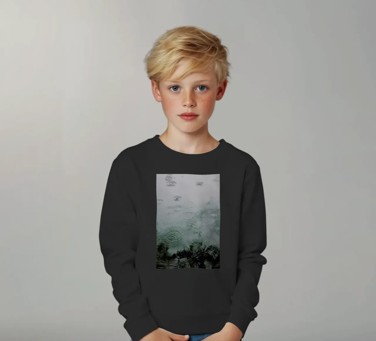 Raindrops under The Tree felpa bambino da Studio Nahili