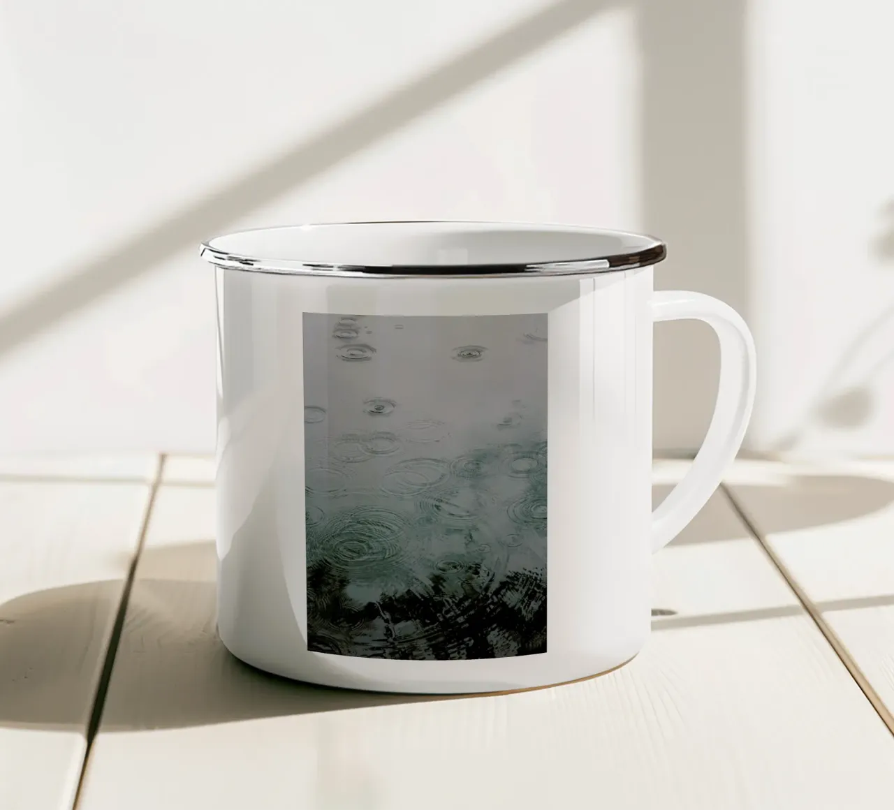 Raindrops under The Tree tazza in smalto da Studio Nahili