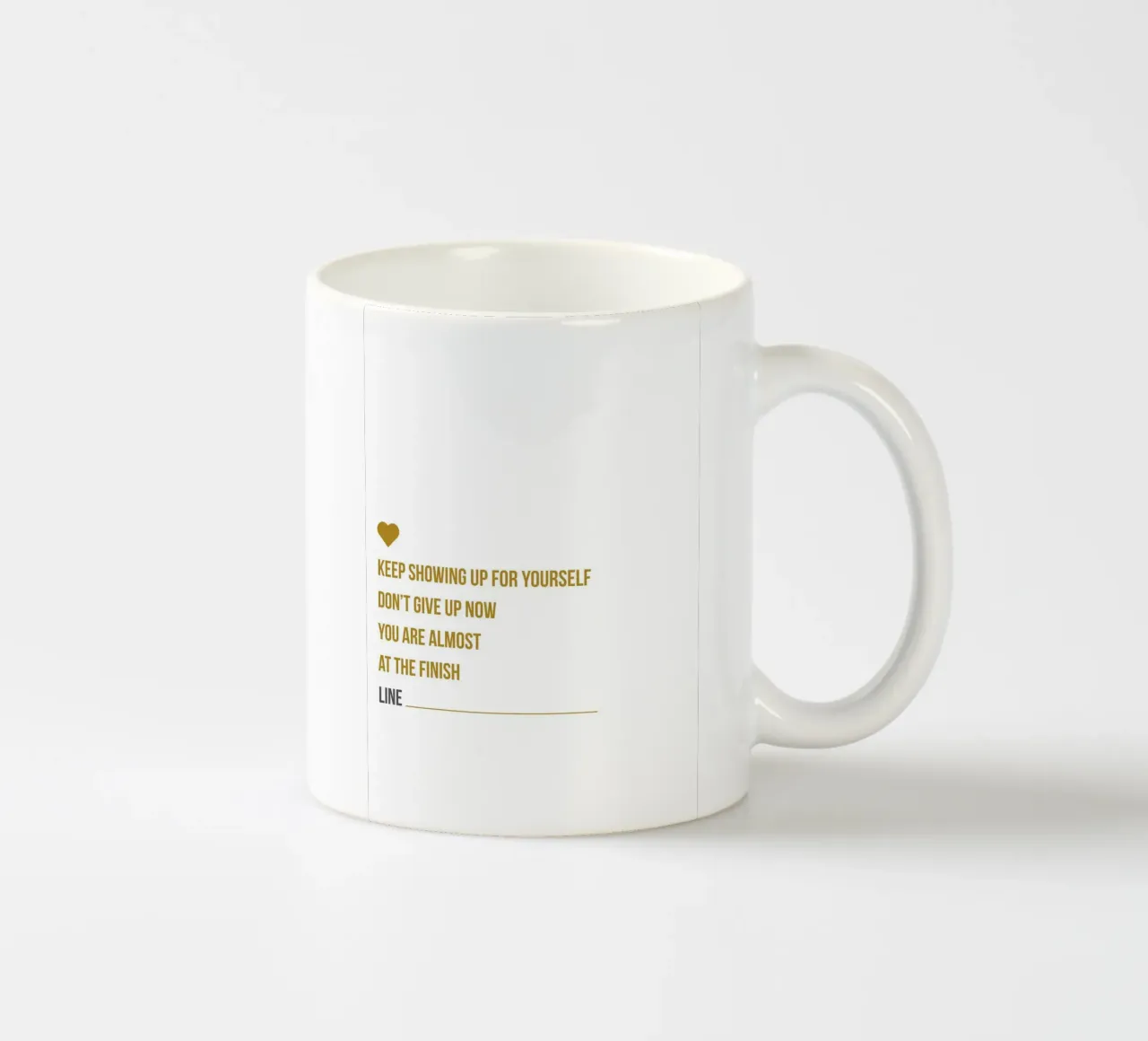 Don't Give Up tazza in ceramica da Mauve