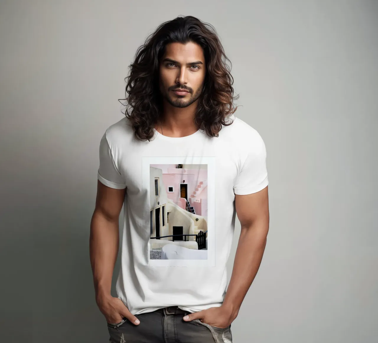 Santorini t-shirt da METROPOLIS