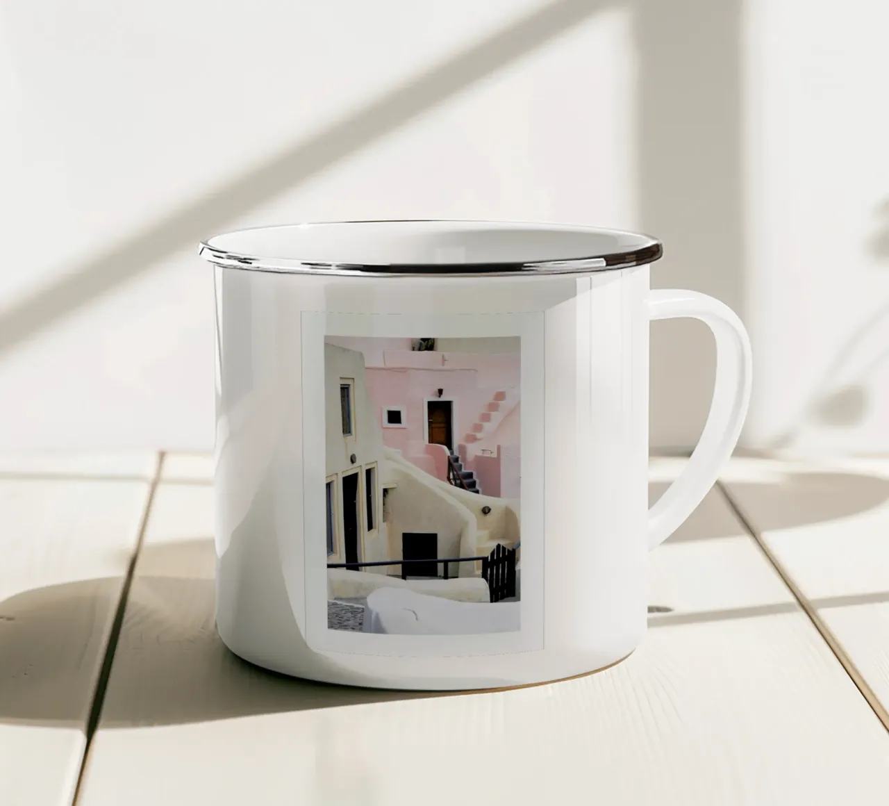 Santorini tazza in smalto da METROPOLIS