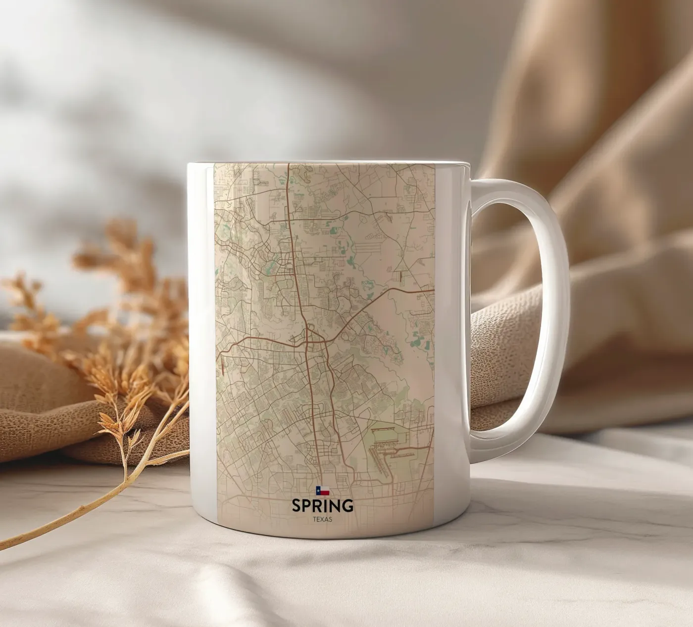 Spring TX ceramic mug by Jacob W MICKELSON