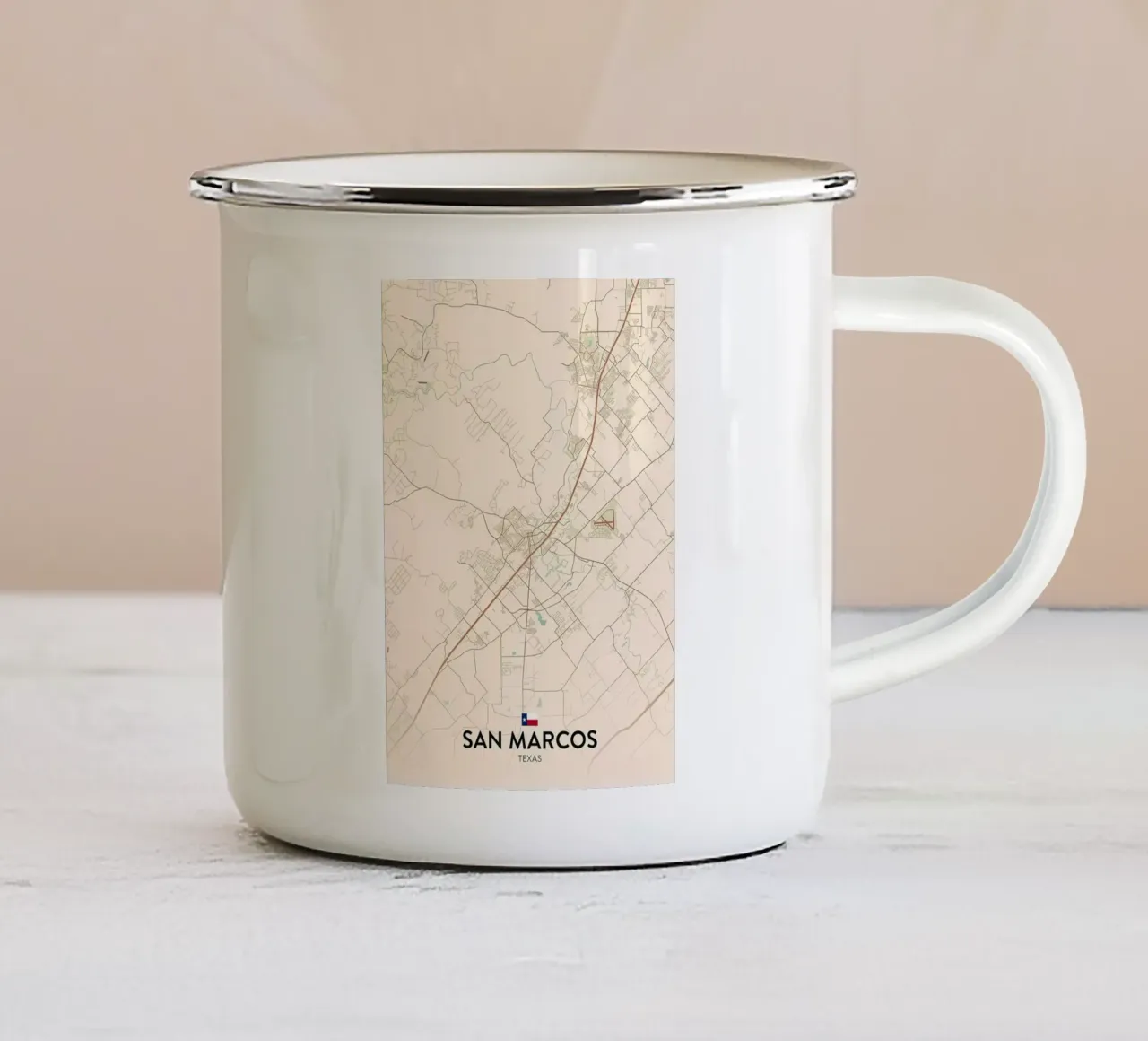 San Marcos TX tazza in smalto da Jacob W MICKELSON