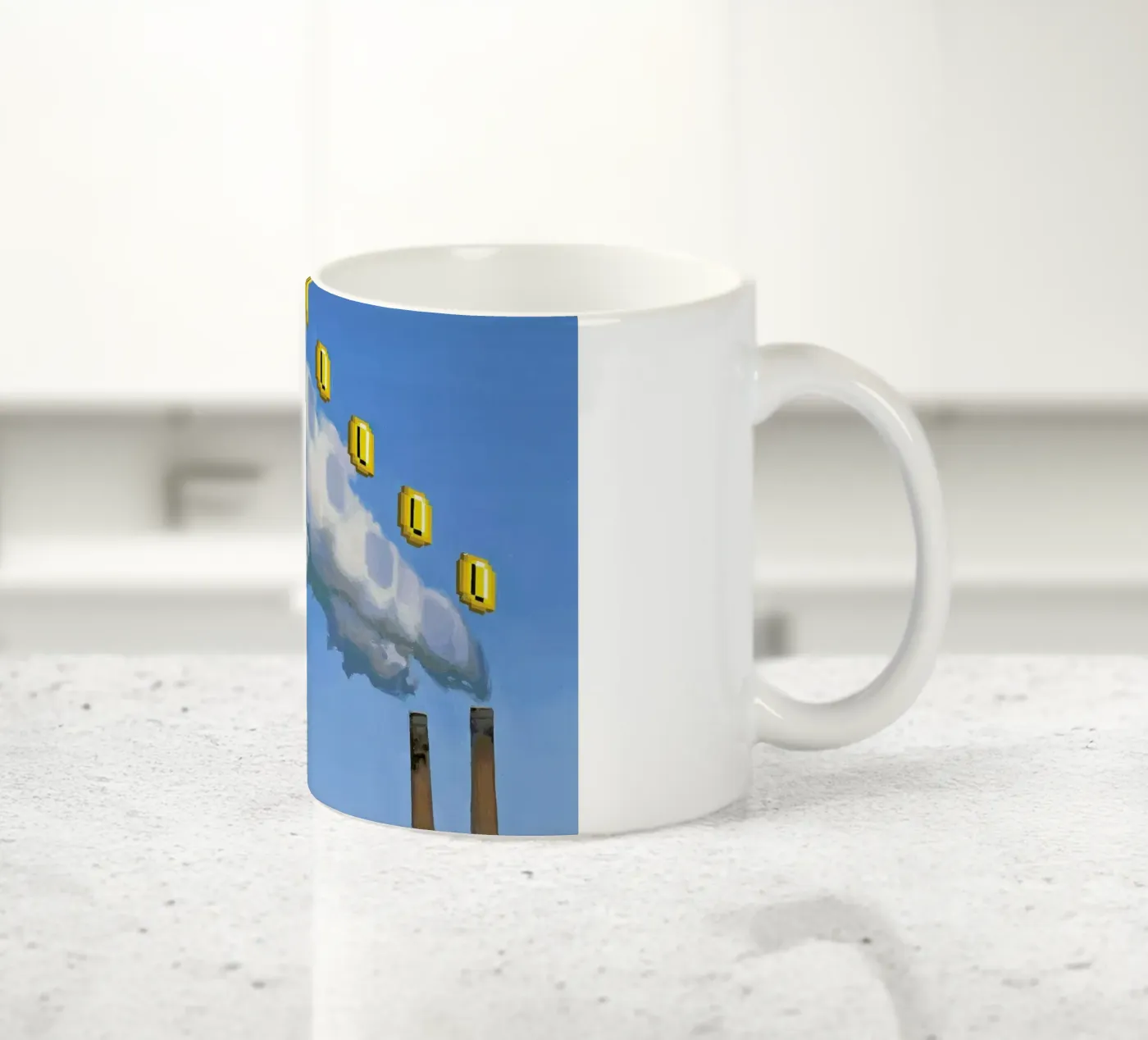 Level Up ceramic mug by Scott Listfield
