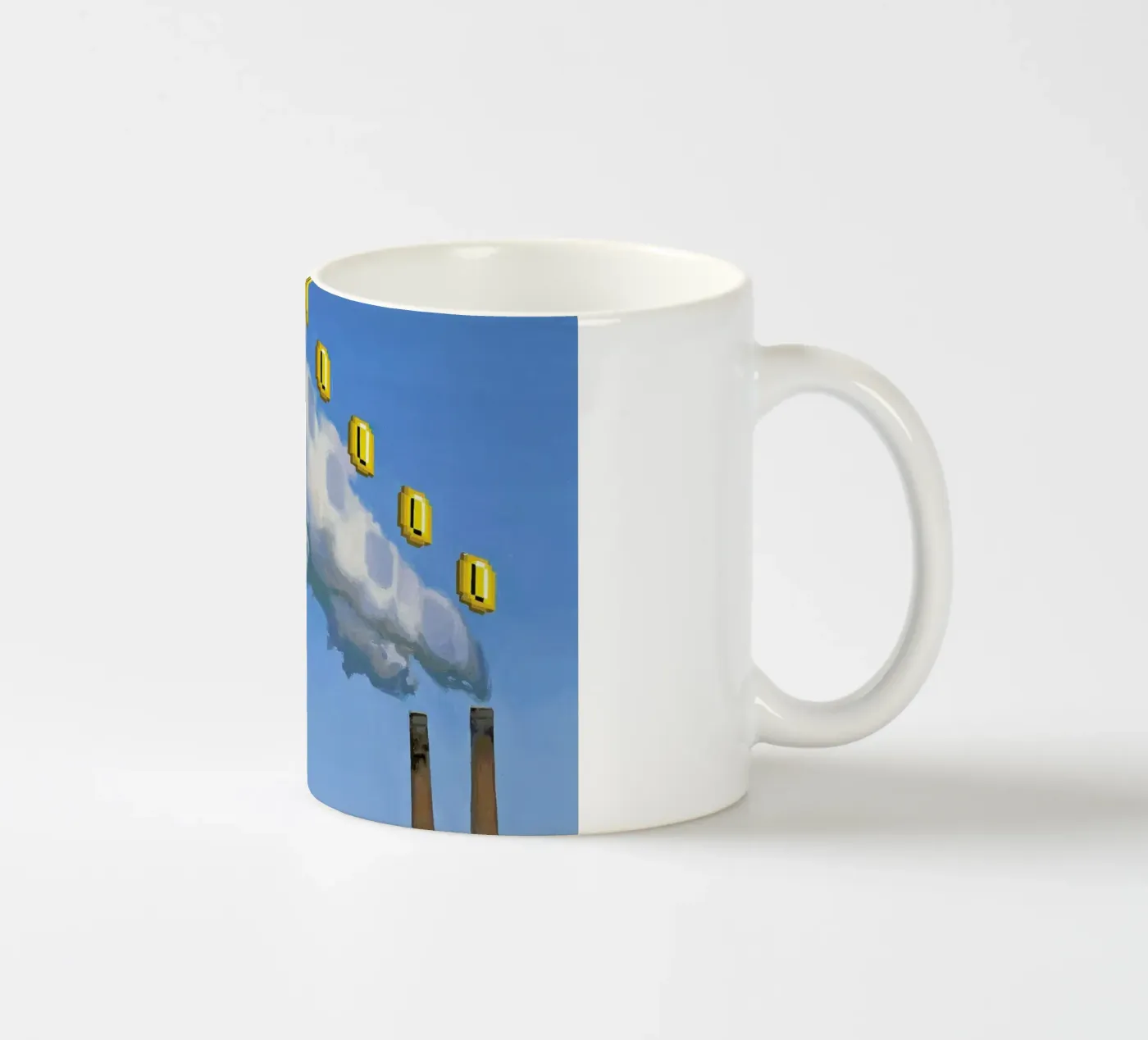 Level Up ceramic mug by Scott Listfield