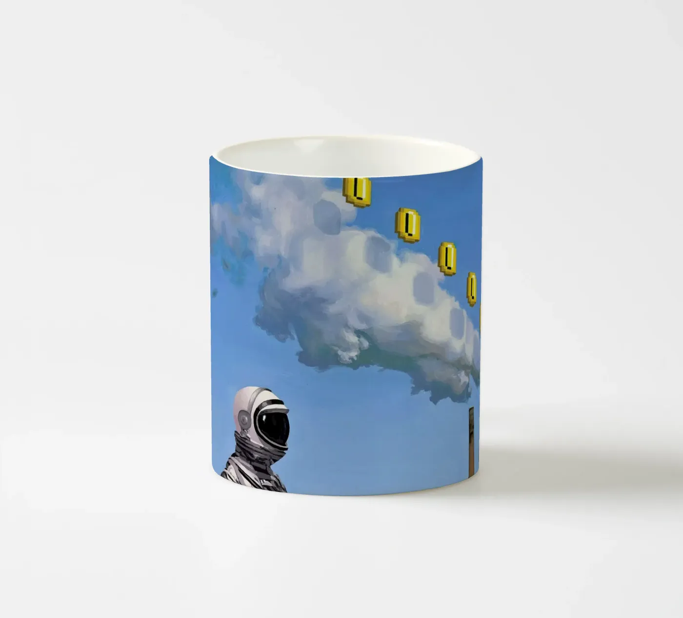 Level Up ceramic mug by Scott Listfield